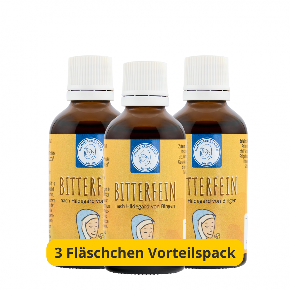 Hildegard von Bingen - Bitterfein - Kräuterbitter-Tropfen 3er Pack 150ml