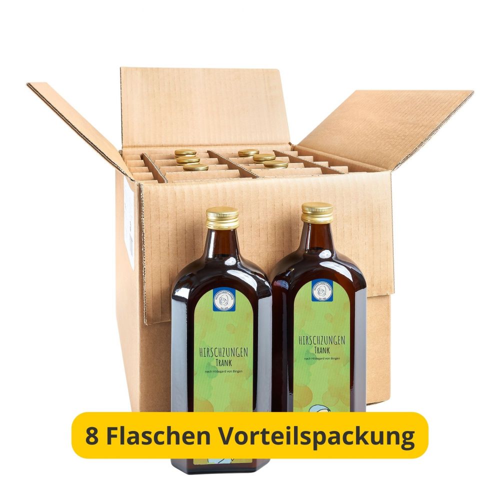 Hildegard von Bingen - Hirschzungen Trank 8 Flaschen Vorteilspackung 4000ml